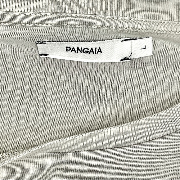 Pangaia Seaweed Fiber Long Sleeve Crop Tee Stone - Picture 6 of 9